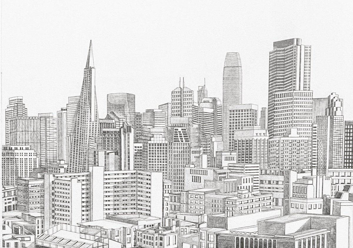 Some work from my studio. 

City scape: San Francisco, CA. 

#SanFrancisco #sf #architecture