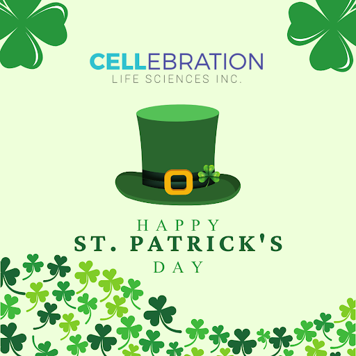 cellebrationsci's tweet photo. Happy St. Patrick’s Day from the team at Cellebration Life Sciences! 

#Cellebration #StPatricksDay https://t.co/E7E4hjceFe