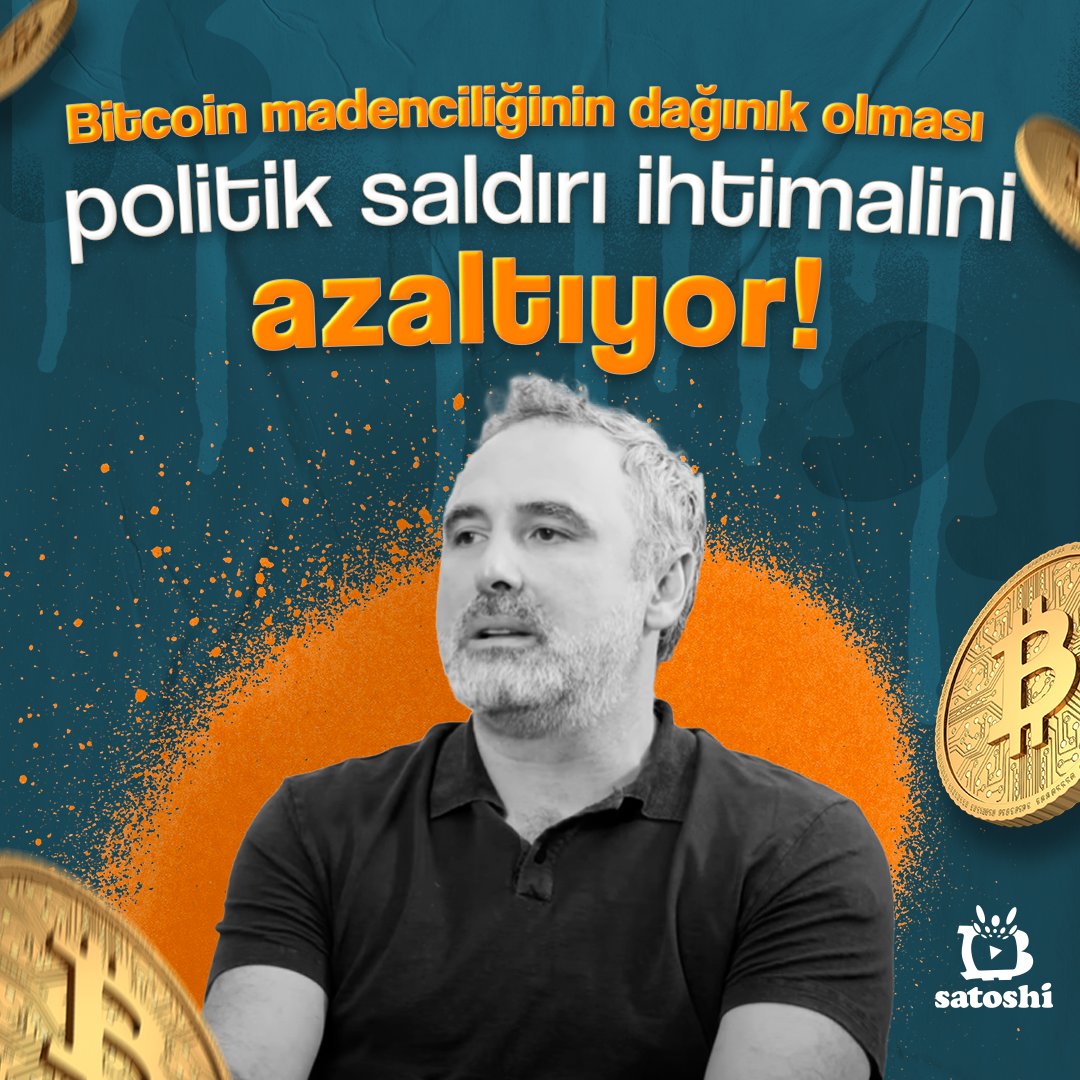 satoshicomtr's tweet photo. 🗣️ @KeremTibuk: "#Bitcoin madenciliğinin dağınık olması politik saldırı ihtimalini azaltıyor."

#ASLINDA https://t.co/8szUA4X3sk