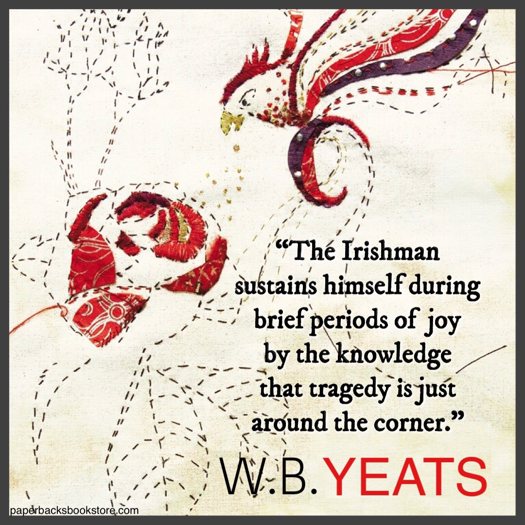 🙃💚🍀
“The Irishman sustains himself during brief periods of joy by the knowledge that tragedy is just around the corner.” ~William Butler Yeats

#Irishman #sustenance #sustains #periodsofjoy #joy #knowledge #tragedy #justaroundthecorner #WilliamButlerYeats #wbyeats #irishhumor