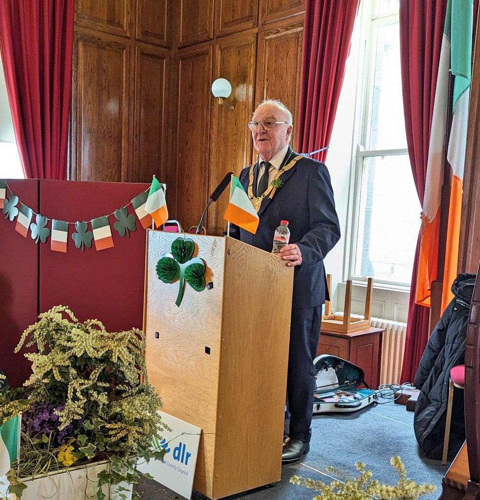 'Our first Saint Patrick's Day Parade in 50 years has seen the dawn of a new era for #DunLaoghaire , it was a tremendous success!' An Carhaoirleach today in County Hall