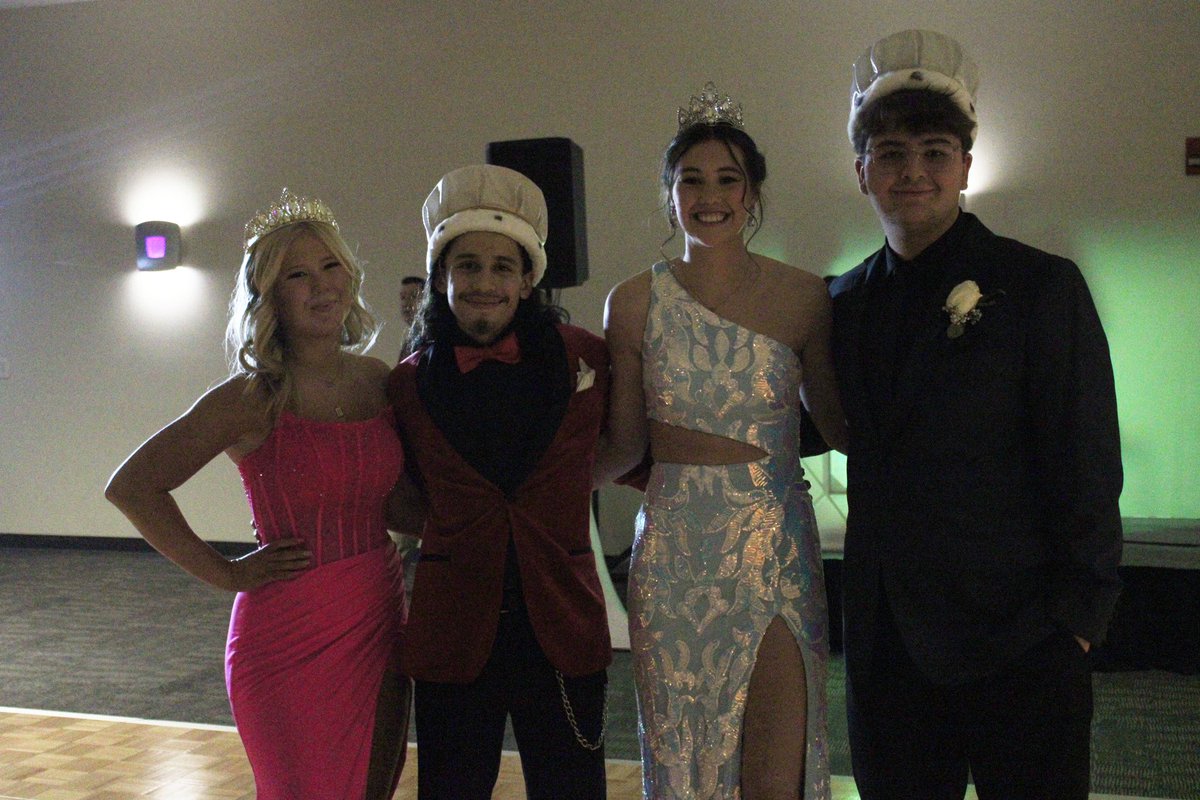 ftcactivities's tweet image. Congratulations to our 2024 prom royalty.  Princess Taylor Stewart, Prince Louis Diggins, Queen Bria Bench, King Eric Ertzner.  (Photo courtesy of the Blair Enterprise)