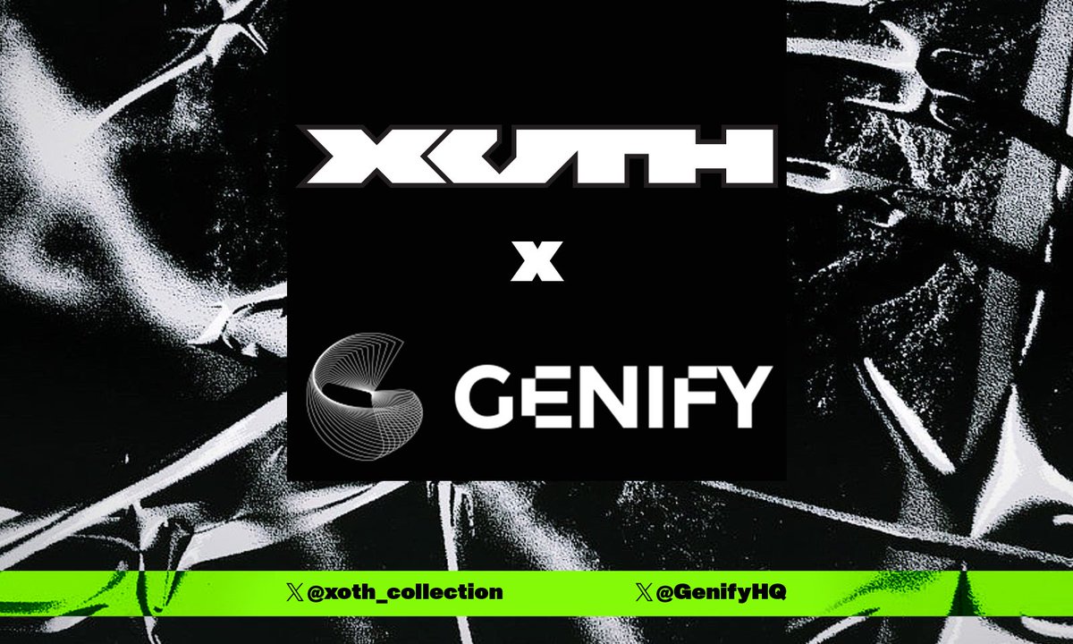 🎉We're excited to announce our partnership with <a href="/GenifyHQ/">Genify | Multi-Chain Generative Art Platform</a>! 
Moving forward, we'll collaborate on artist incubation and creation,#generativeart curation on the blockchain, and more.