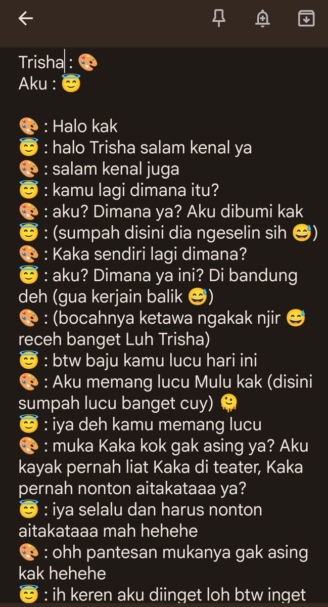 PutriHa92404448's tweet photo. Percakapan vc dengan dede Trisha btw Terimakasih vc shonichi nya 🫶🥰 semangat terus ya kamu @JTrisha_JKT48 @trishairs_ofc
#onlytrisha https://t.co/usojJ2JFPw
