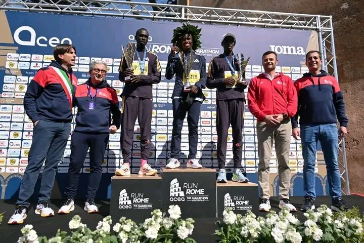 Kenya Athletes dominate in the ACEA Run Rome The Marathon
In the top 10 men's category Kenya had 9 athletes
Male
1.  Asbel Rutto, 2:06:24 [New Rome Marathon Record]
2.  Brian Kipsang, 2:07:55
3.  Sila Kiptoo, 2:08:55
#acearunromethemarathon
#Rome
#marathon