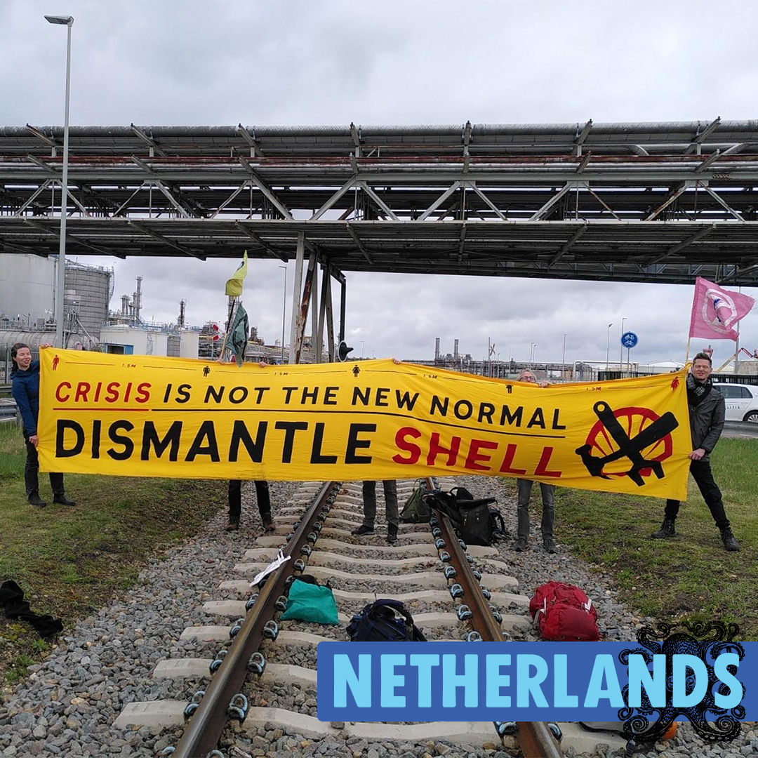 XRebellionUK's tweet photo. UNITED WE WILL SURVIVE

Acts of #CivilDisobedience echo across the North Sea as activists from UK, Norway, Sweden, Denmark, Germany &amp; the Netherlands unite against new North Sea oil and gas extraction

WE WILL CONTINUE TO RISE UP until we have a #NorthSeaFossilFree https://t.co/AA8P0436ty