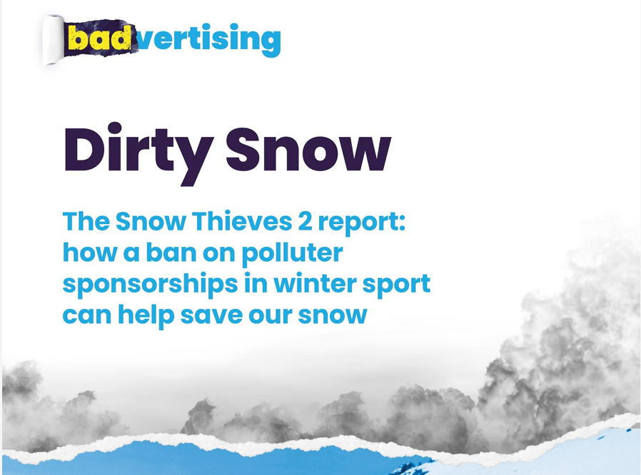 ❄️💨 'Dirty Snow' - our new report with @NewSverige calculates the climate impacts of high-carbon sponsors in winter sports. ⛷️ These polluting companies are melting the snow on which these sports depend. Here's what we found 🧐🧵 Full report: badverts.org/latest/pollute…