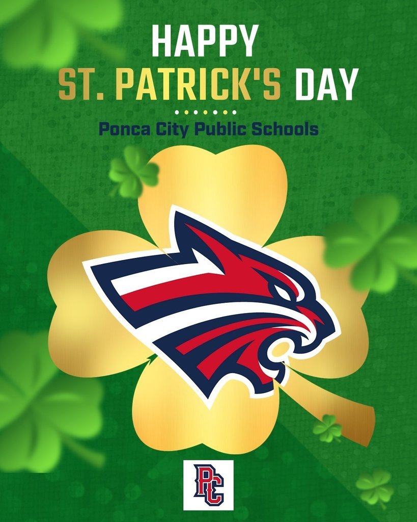 Happy St. Patrick's Day!!
- Ponca City Public Schools