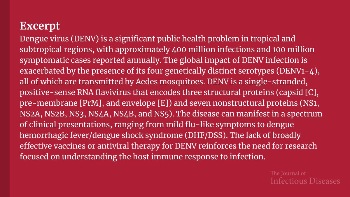 Protective Role of NS1-Specific Antibodies in the Immune Response to Dengue Virus through Antibody-Dependent Cellular Cytotoxicity

✅ Just Accepted
🔗 bit.ly/3IEuiUF