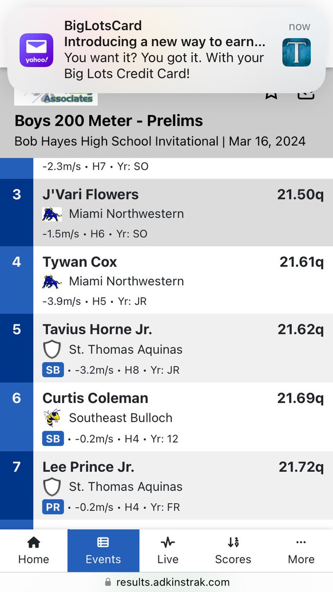 CurtColeman9's tweet photo. Southeast Bulloch High sprinter Curtis Coleman opens up the season with 10.68 in the 100m and 21.6 in the 200m https://t.co/2YHCavNrd2