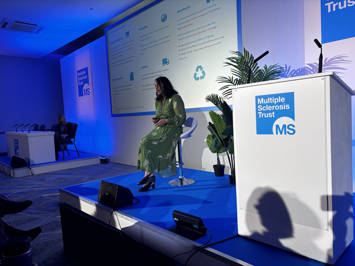 CDSChair's tweet image. ⁦@mstrustdirector⁩ reveals how sustainable the @mstrustconference2024 is this year.