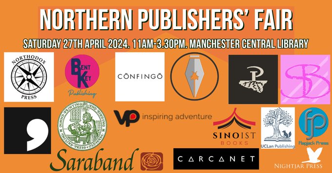 MONTH TODAY! We’ll be at the <a href="/fly_press/">Fly on the Wall Press</a> Northern Publishers’ Fair at <a href="/MancLibraries/">Manchester Libraries</a> Central Library on Saturday 27 April 11am to 3.30pm. Come and say hello!