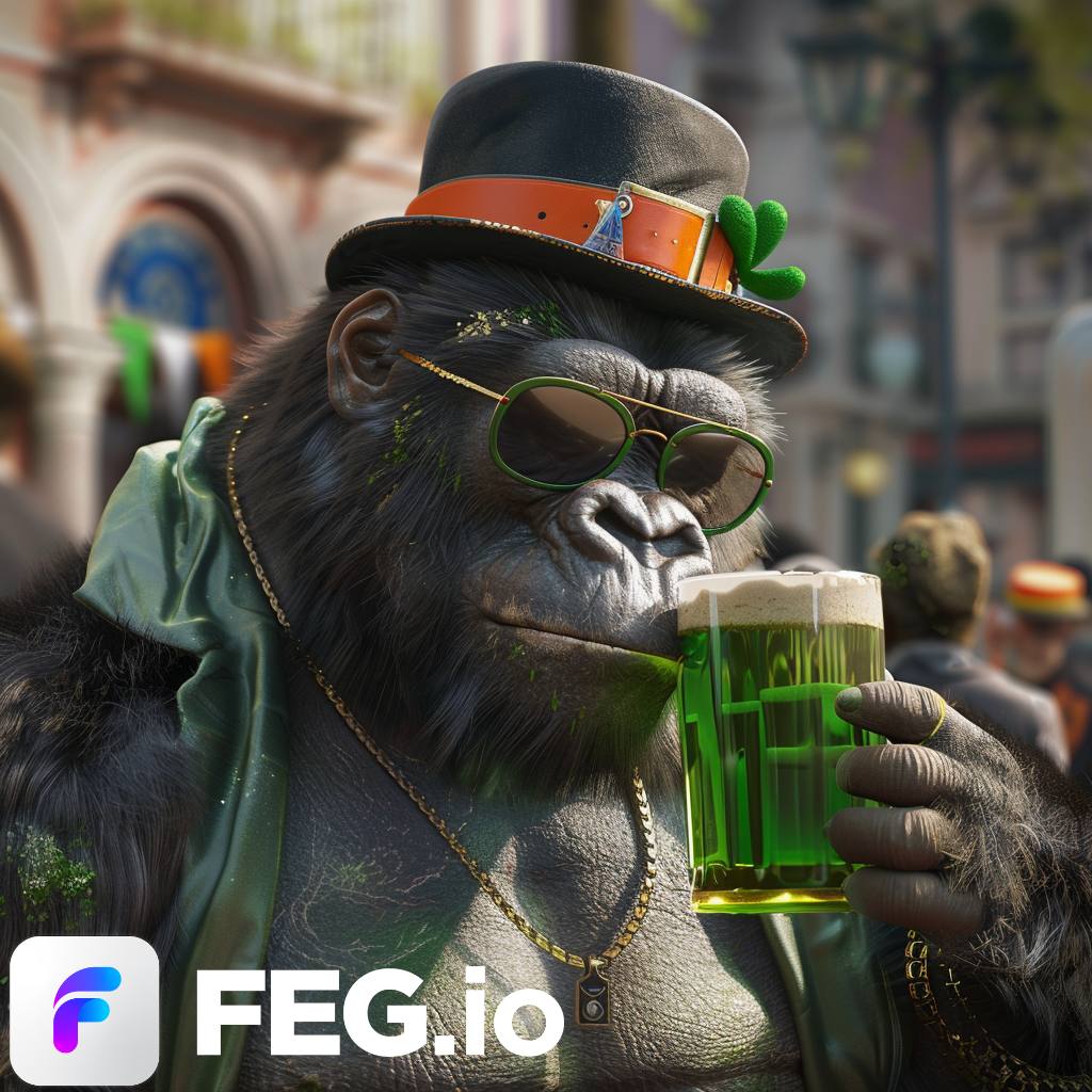 Happy St. Patrick's Day to our amazing FEG community! 🍀 

Today, we celebrate the luck of the Irish with you all. May your investments grow as plentifully as clover in the spring.

Cheers to finding this pot of GOLD we call #FEGtoken 💰 

#StPatricksDay #Crypto #DeFi