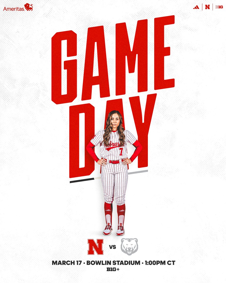 One more against the Bears. 🆚: Northern Colorado 📍: Bowlin Stadium 🕐: 1:00pm CT 💻 : B1G+ 📻: @HuskersRadio