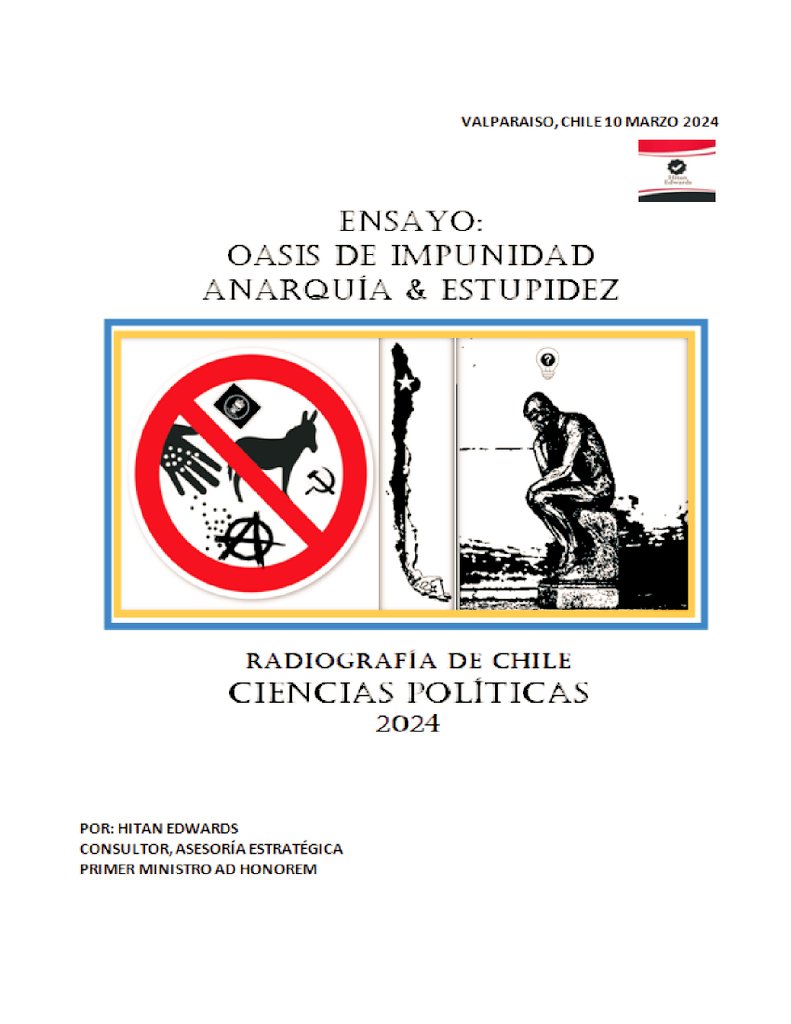 HitanEdwards's tweet image. #educacioncivica 🇨🇱☑️😃🤵🙌
#PrimerMinistroadhonorem
Que algo te parezca difícil, no quiere decir que nadie más sea capaz de lograrlo. Marco Aurelio 
#ensayo #cienciaspoliticas 
@Senado_Chile @Camara_cl @poderjudicial @ctransparencia @Contraloriacl @GabrielBoric @jacoloma