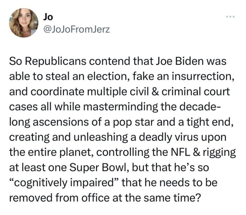TheDemCoalition's tweet photo. Hey Republicans, please make it make sense π
Tell Congress to reject this impeachment grift here: https://t.co/B1v5G2KoJp
#GOPImpeachmentGrift https://t.co/7X9WS1itWn