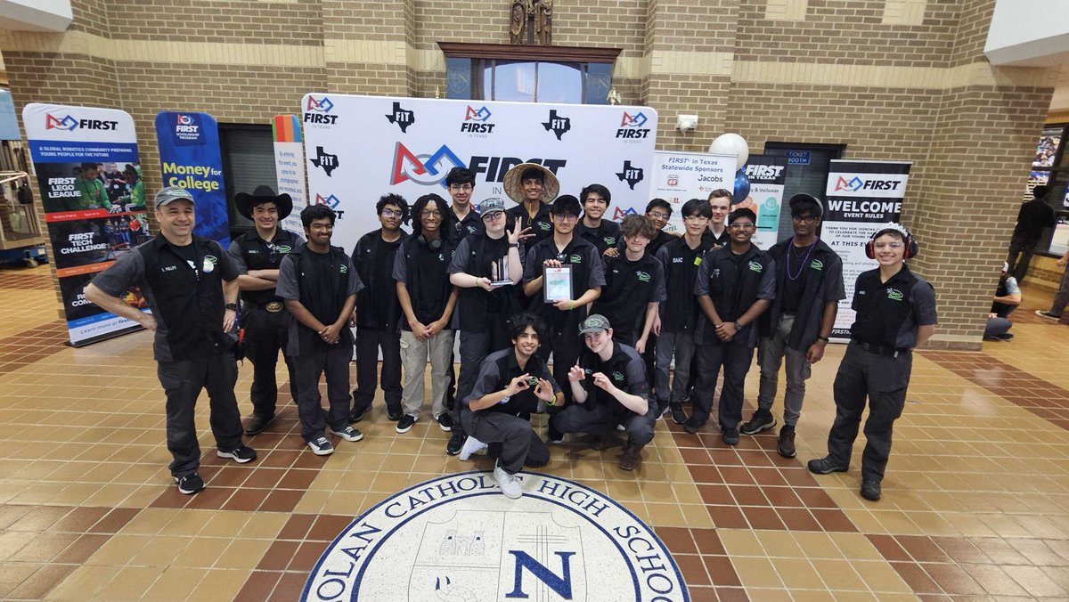 PriyaRajagopa's tweet photo. First Robotics Competition 2024 - District Event #ProsperEngTeam #ProsperISD #WalnutGroveHS #RockHillHS #ProsperHS #FirstinTexas #Crescendo #FRC2024 #ProsperCTE #WGHS_CTE #ftworth
#NolanCathiolic #FirstSafetyAward #RookieAllStarAward #GraciuosProfessionalismAward https://t.co/eAmjgxc7nd