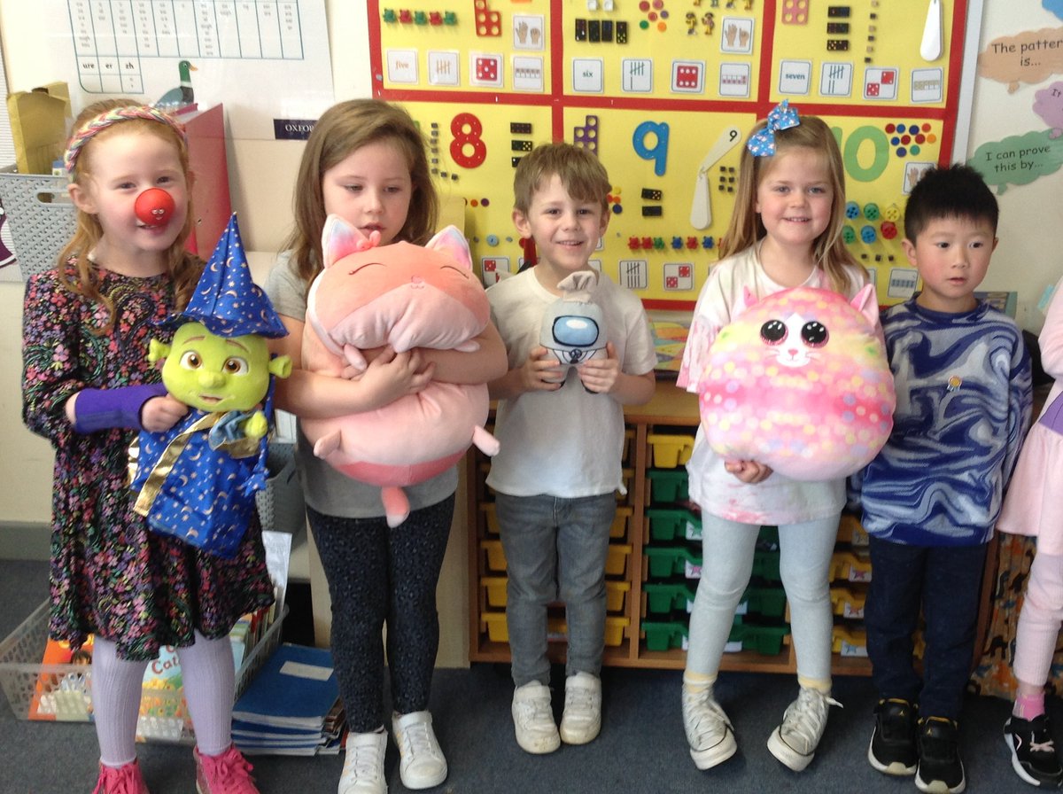 Crickets looked fabulous on Friday in their own clothes for #RedNoseDay2024 They loved having their teddies in school too! #gbs4pshe <a href="/GilesBrookSCH/">Giles Brook School</a>