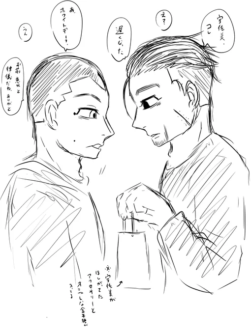 【尾宇佐】
描き終わるまでがホワイトデーだと…。 