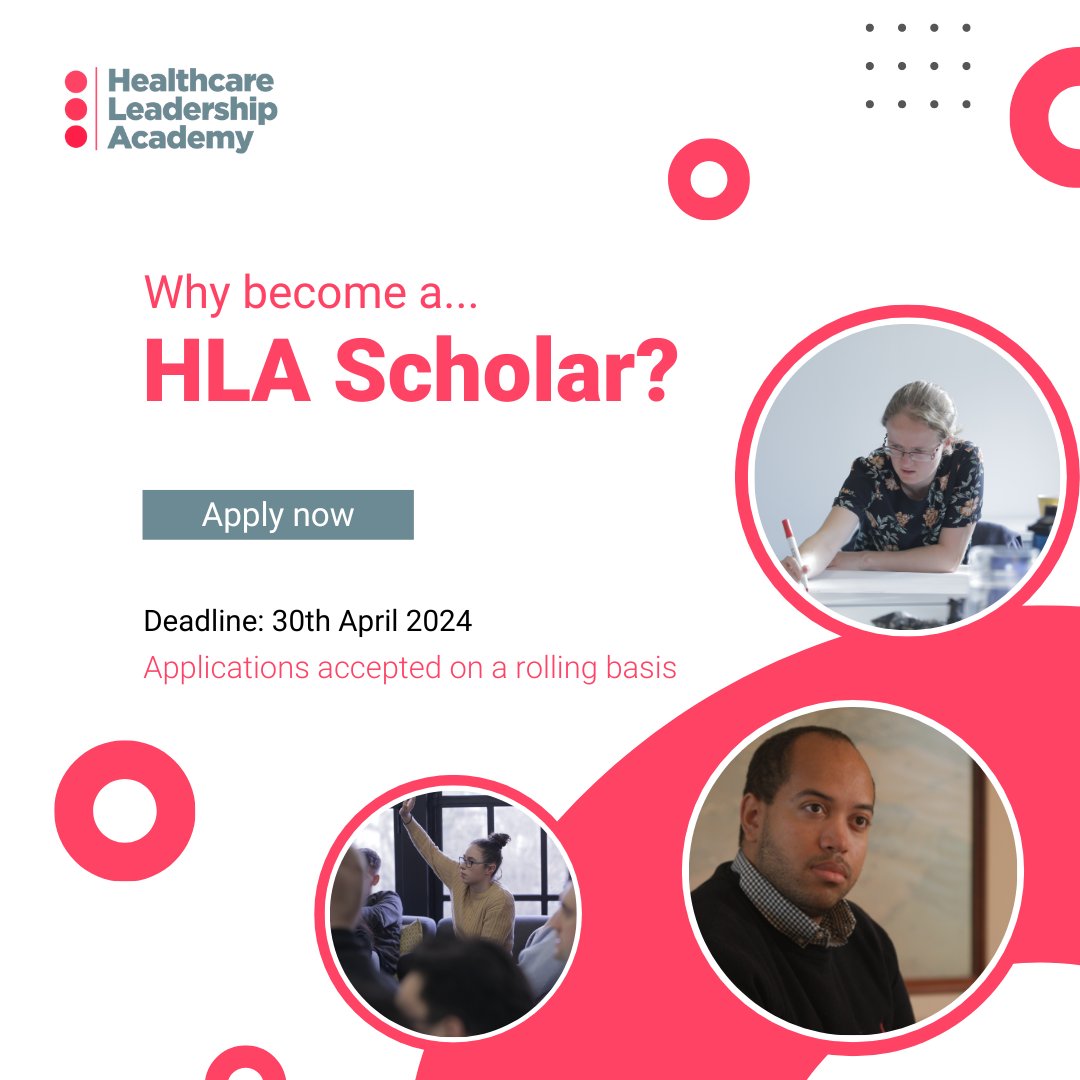 Empower Your Leadership Journey: Apply for the HLA Scholarship Programme. Learn more and apply at: ow.ly/sNML50QQ6Zb. #HLA #Applynow #healthcareleadership #careeropportunities #healthcare