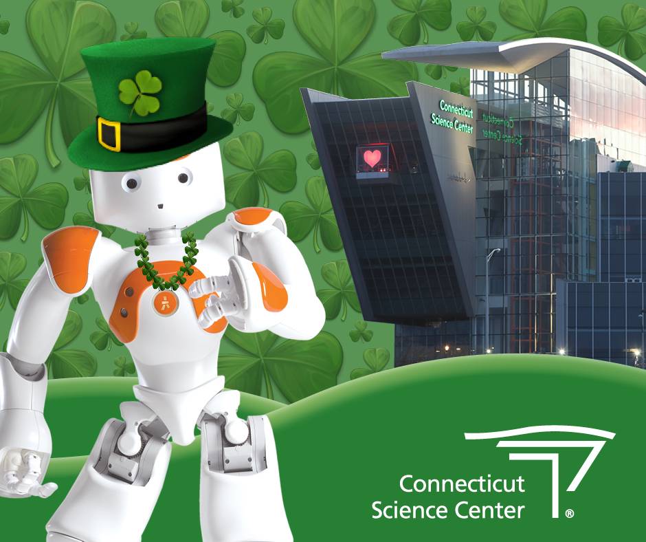 Connecticut Science Center (@ctsciencecenter) on Twitter photo 🍀 Happy St. Patrick's Day from all of us here at the Connecticut Science Center 🍀 🍀 Happy St. Patrick's Day from all of us here at the Connecticut Science Center 🍀
