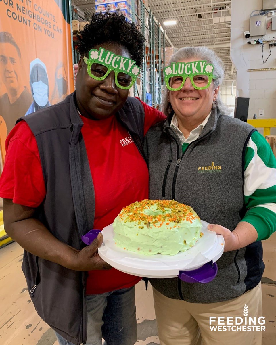 Wishing you a happy St. Patrick's Day filled with green vibes and good times!💚 Join Celeste and Nancy as we share the spirit of the day, spreading positivity and cheer. Together we are Feeding Westchester.