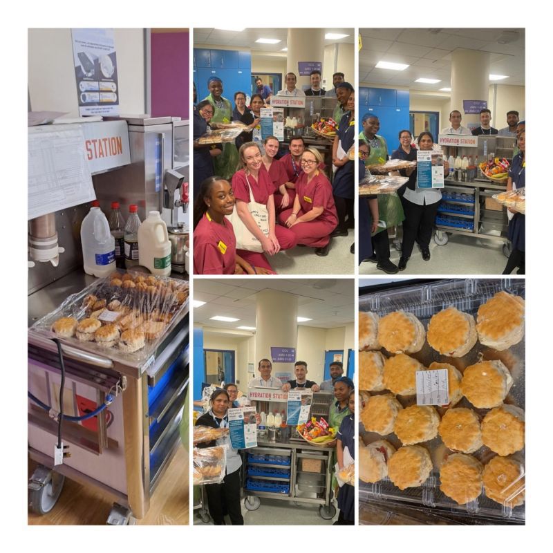 geshNHS's tweet photo. Teams at St George’s &amp; St Helier organised a variety of events and giveaways for patients, staff and visitors to mark #NutritionAndHydrationWeek.

The week, ending today, aims to highlight and educate on the importance of eating and drinking well to maintain health and wellbeing. https://t.co/Csm43KUpi5