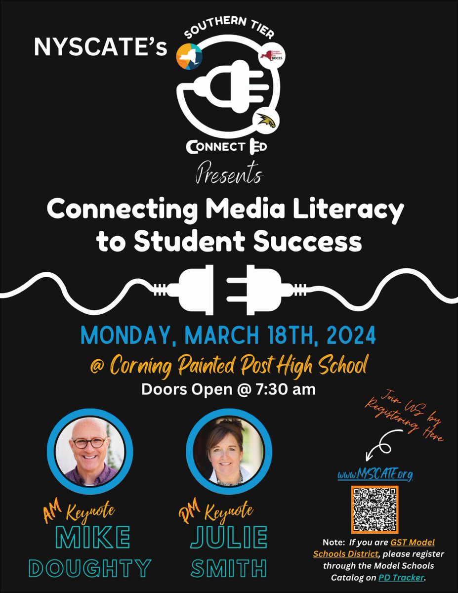 Connecting Media Literacy to Student Success Monday, March 18, 2024 @ Corning Painted Post High School Register on nyscate.org