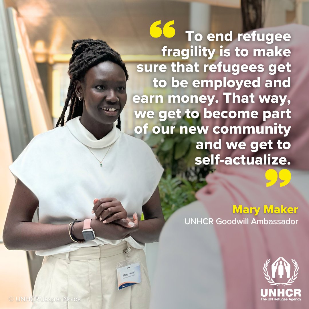How do we put an end to fragility in refugee situations?

Giving refugees the opportunity to self-actualize is part of the solution.

UNHCR Goodwill Ambassador @marymaker_43 outlines how.