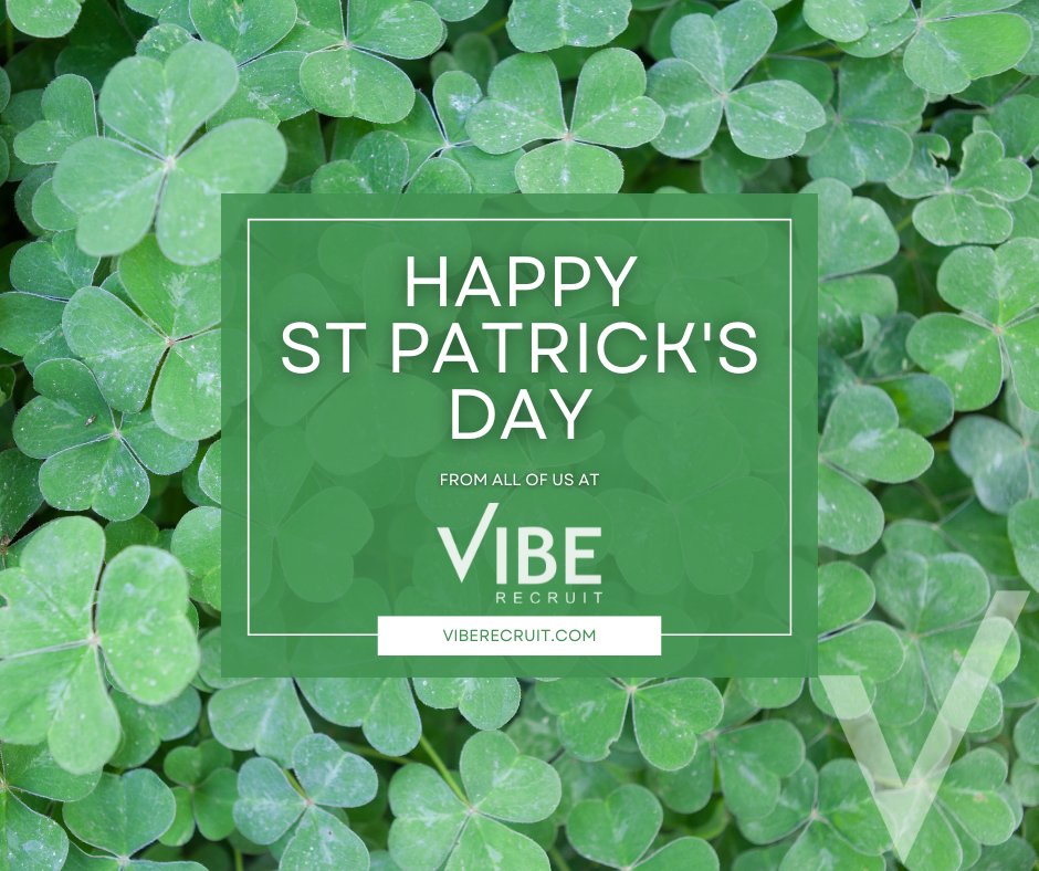🍀 Happy St. Patrick's Day | Lá Fhéile Pádraig! 🍀

Wishing everyone a day filled with success, prosperity, and a touch of Irish luck! 💚 

#VibeRecruit #StPatricksDay #WorkingTogether