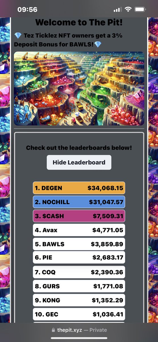 lotusblue111's tweet photo. Climbing the ranks and dominating a lil more everyday! Yea this is todays pic!  $DEGEN is more than just a token, it’s a like minded community and we going places!! Where.. duh #thamoon!  @DEGENONAVAX @TheTokenPit #lildegens #AVAX #avaxgems https://t.co/FEZbmsvRMh