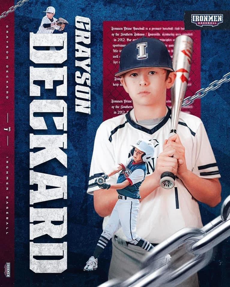 It is with a heavy heart that I write this…last night one of our own, Grayson Deckard, passed away after a long battle with cancer. Grayson played for our 11u Ironmen Prime-Deckard team coached by his father Clayton Deckard. Please keep the Deckards in your hearts and prayers!