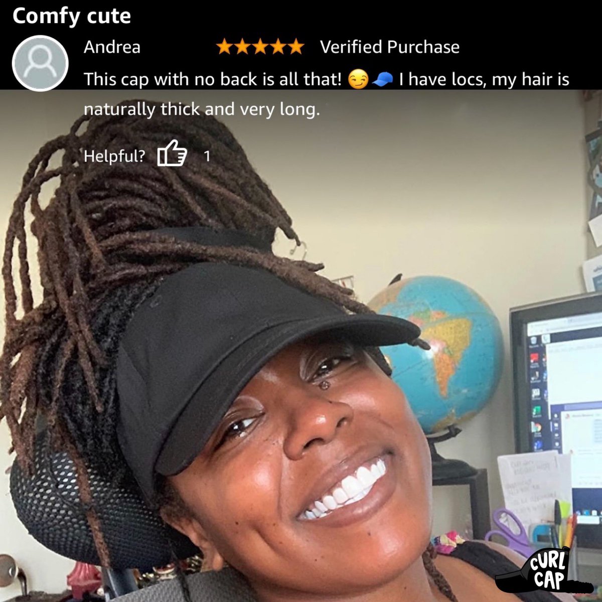 CurlCap's tweet photo. #BlackAtNASA is the best thing on this app right now 🫶🏾👩🏾‍🚀✨ if you want to support a black owned business with official NASA merch, get your CurlCap at the link in my bio 🚀 CurlCaps are backless, satin lined, adjustable.. oh, and it’s patented b/c BLERD 💁🏾‍♀️ #NASA #NaturalAtNASA https://t.co/NFZ7JgWw4T