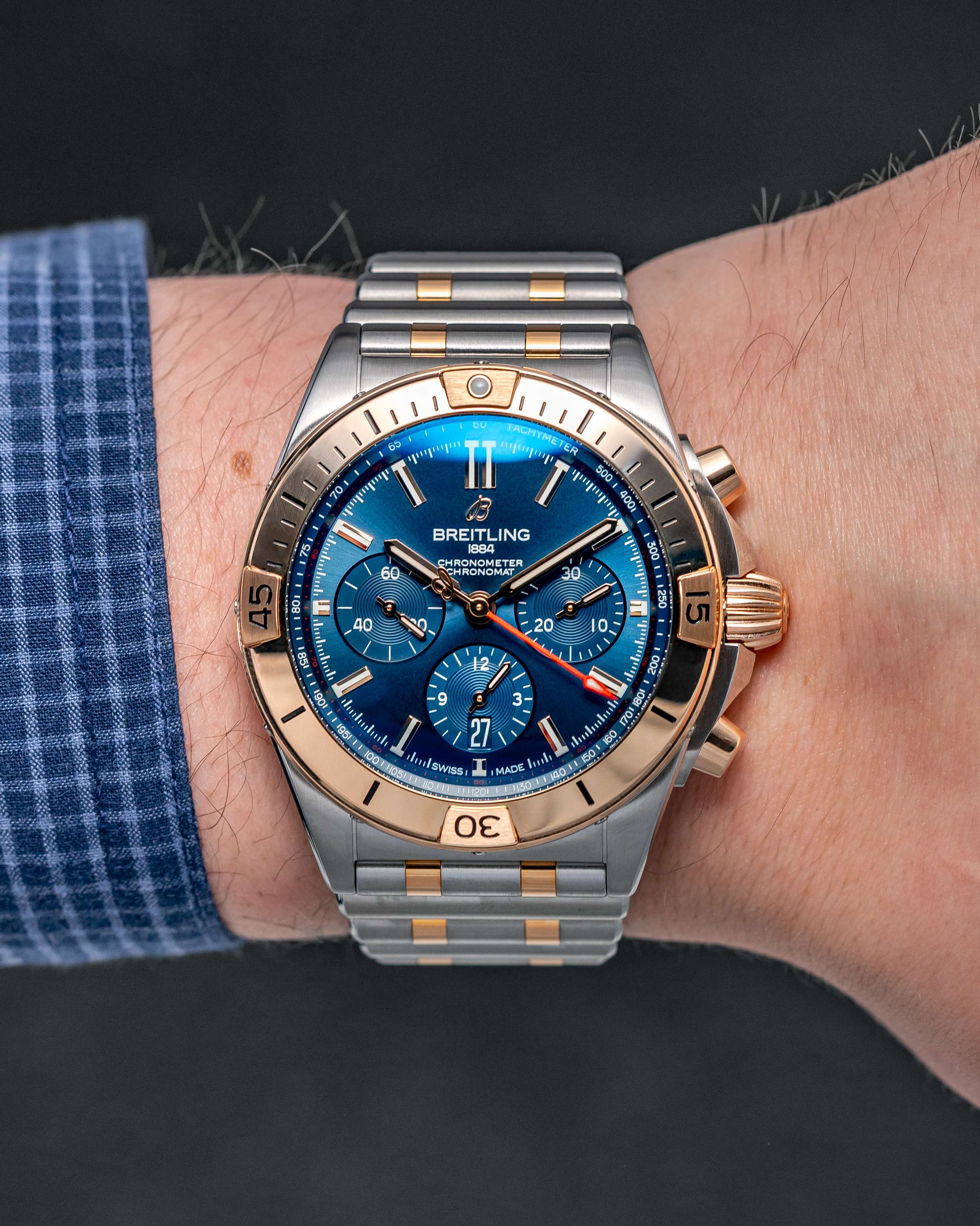 Breitling 2 tone watches hot sale