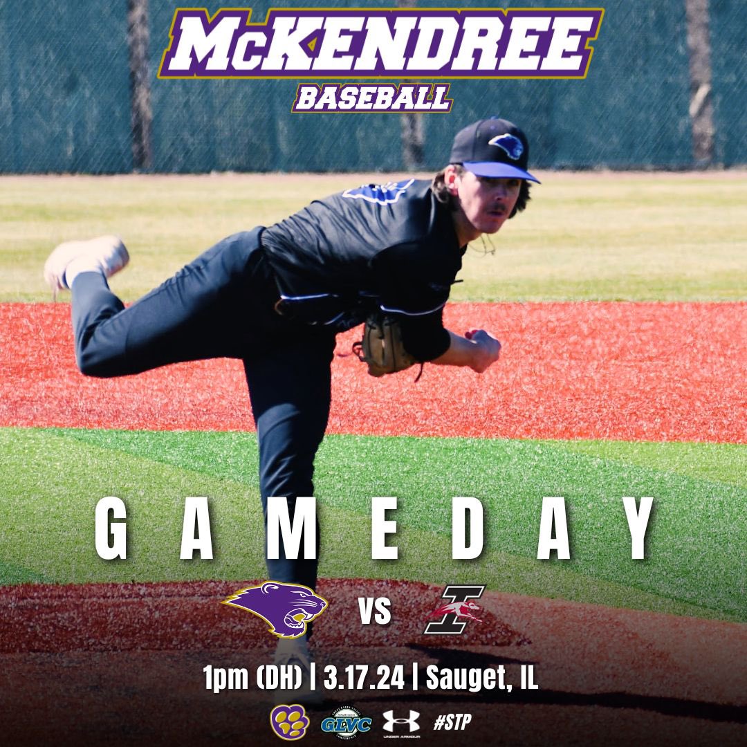 Our series with UIndy wraps up this afternoon with a doubleheader starting at 1pm! 

#STP

🆚 University of Indianapolis  
⌚️ 1pm (DH) 
📍 Sauget, IL | Grizzlie Ballpark
📺 glvcsn.com/mckendree/
📊 mckbearcats.com/sidearmstats/b…