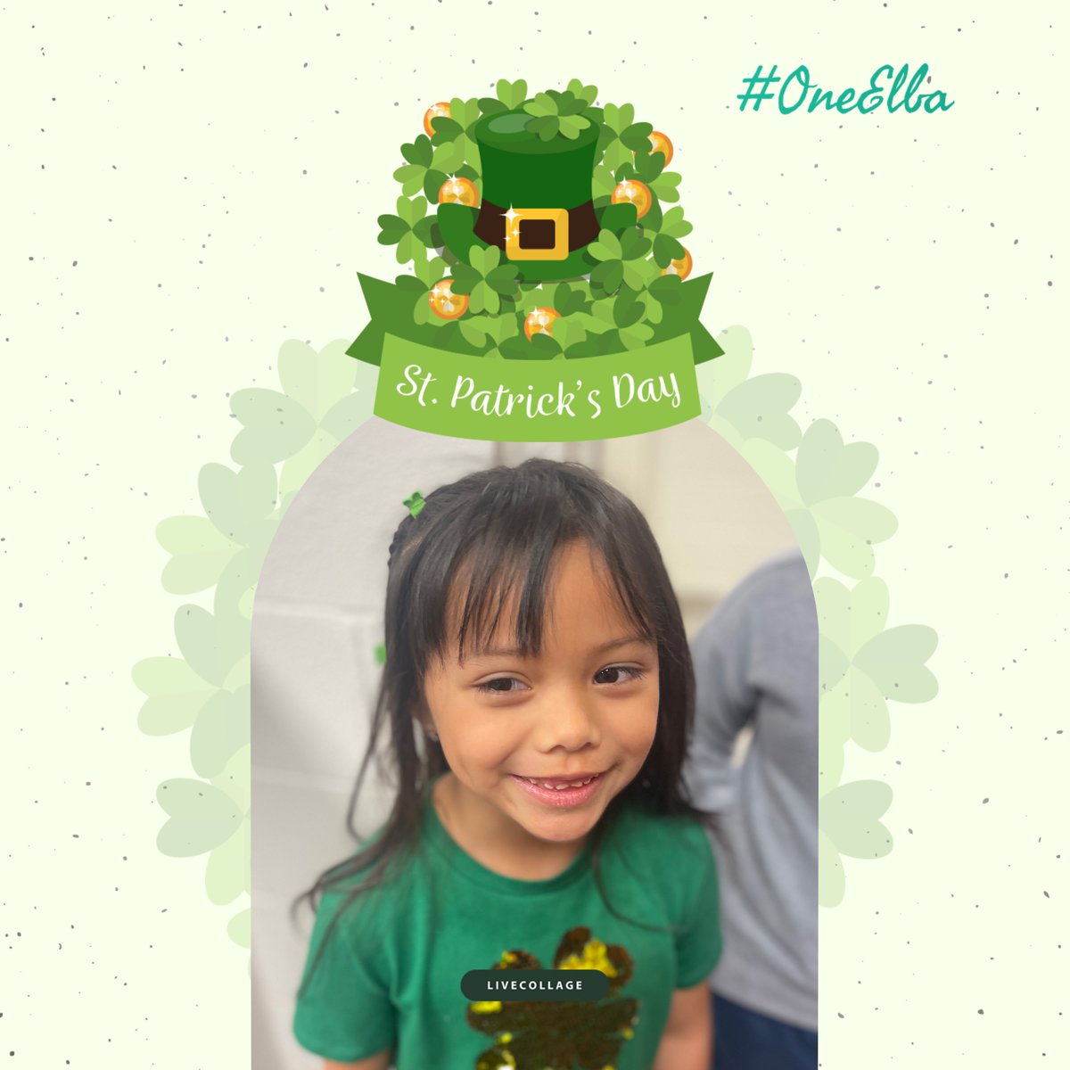 This Little Lancer is pinch-proof! Don't forget your green today; Happy St. Patrick's Day, Lancer family! #OneElba