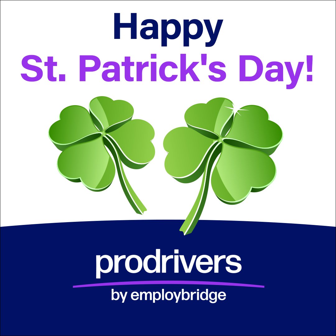 ProDrivers's tweet image. Happy St. Patrick’s Day!

We’ve got more than just the luck of the Irish to help you with your job search or staffing needs. Connect with us today to get started! #StPatricksDay #Staffing