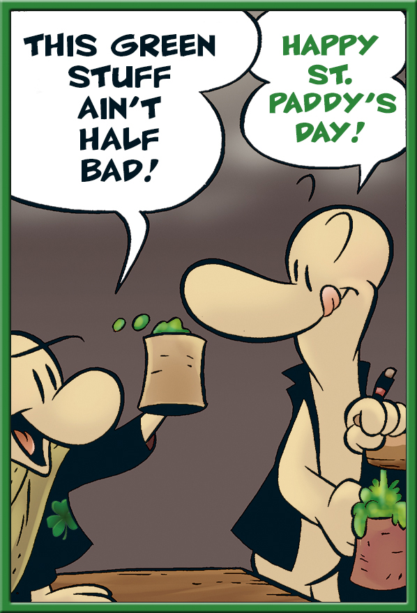Happy St. Paddy's Day! #comics #books #graphicnovels #bonecomics #jeffsmith #cartoonbooks #TUKI #RASL #THORN @jeffsmithsbone @cartoonbooksinc