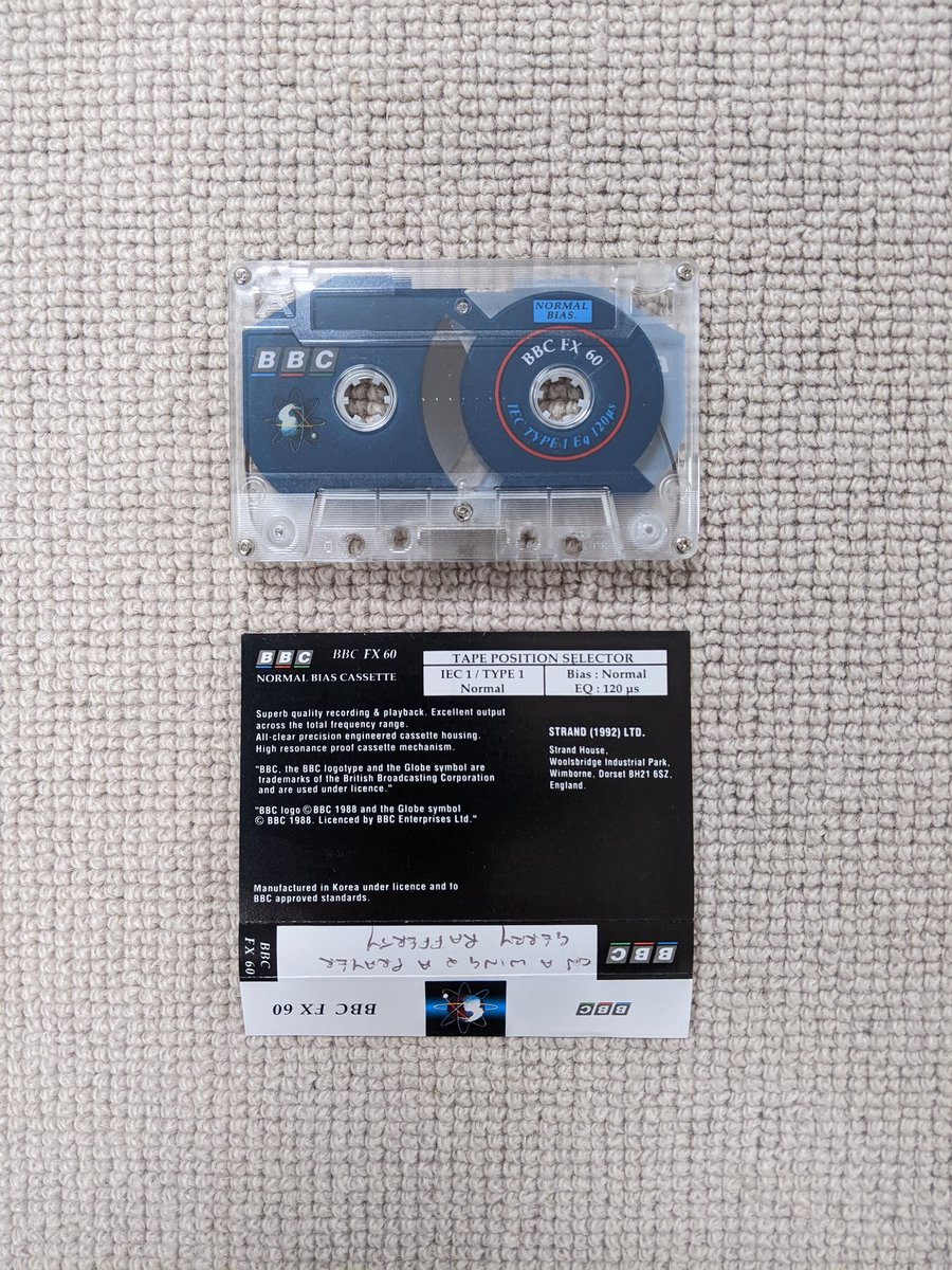 Mixtape88_00's tweet photo. Boots cassette and BBC cassette - great designs here!
#mixtapes #tapes #Mixtape88_00 https://t.co/gvGCOQvZnY