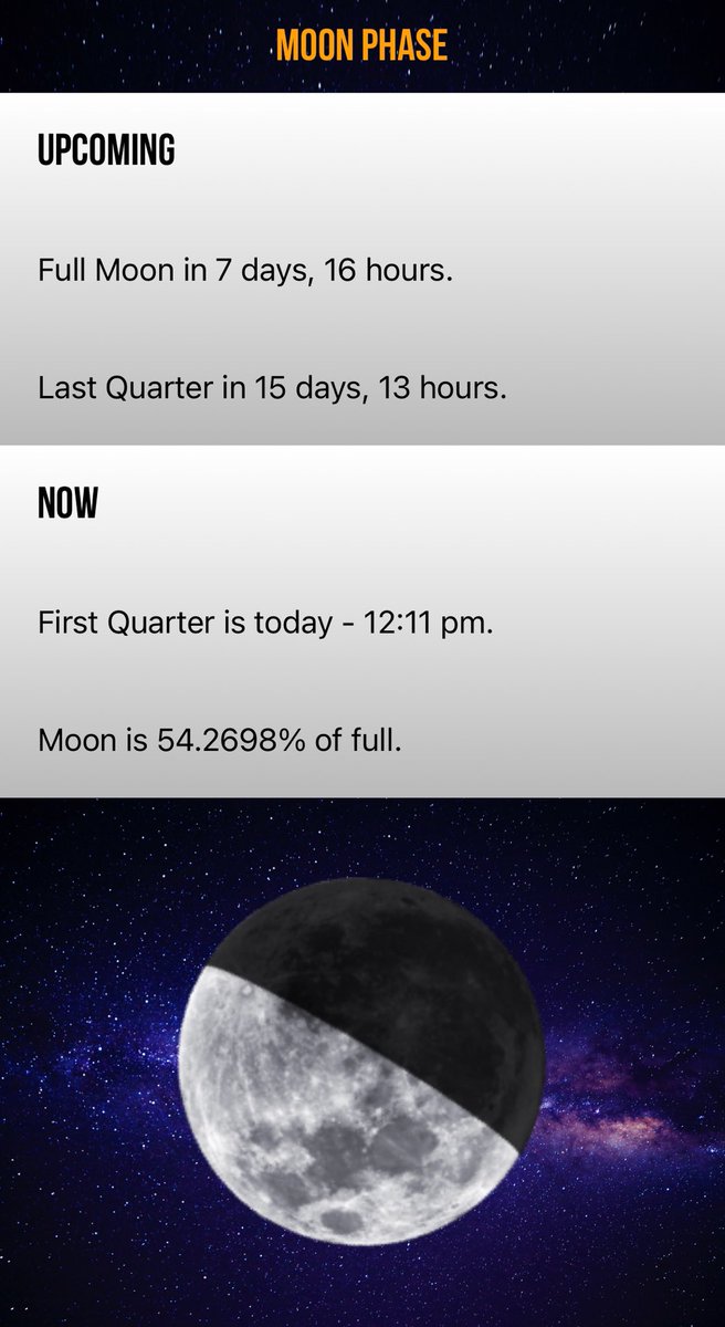 space_treasure8's tweet photo. Full Moon in 7 days, 16 hours.
 https://t.co/hjuH4A5vH5 #moonplus #fullmoon #moon 

First Quarter Moon 🌗in Cancer ♋️ https://t.co/fohJY1aJPP