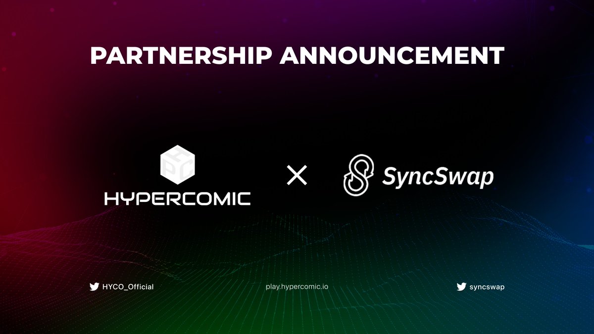 🤝PARTNERSHIP ANNOUNCEMENT @HYCO_Official X @syncswap We are excited to announce a new partnership with a great project. < The Main Points of Cooperation > - Collaboration on supporting services such as staking, bridging, and more for HYCO Token. - Discussion on…