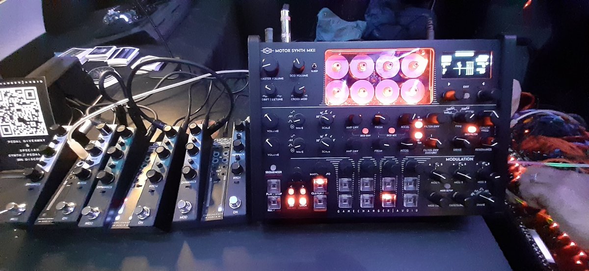 SpunOutSounds's tweet photo. A few more pics from the #GuitarPedal & @SynthExpo happening over by #HackneyWick this weekend with @signalsounds. Who wouldn't want their own #synthroom?! Really enjoyed playing with that Motor Synth II on the Third Man Records table - really gnarly & gritty sounds ๐ https://t.co/C2U5gYv77V