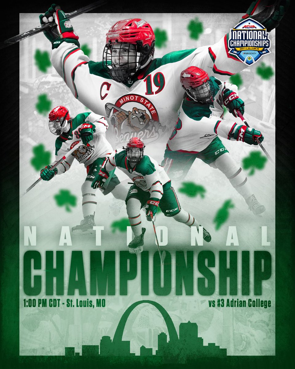 🚨 NATIONAL CHAMPIONSHIP🚨

🆚: #3 Adrian College
📆: Sun. March 17, 2024
⏰: 1:00PM CDT
📍: CCIC - St. Louis, MO

🎥: flohockey.tv/events/12253297

#BuildTheDam I #OnwardBeavers