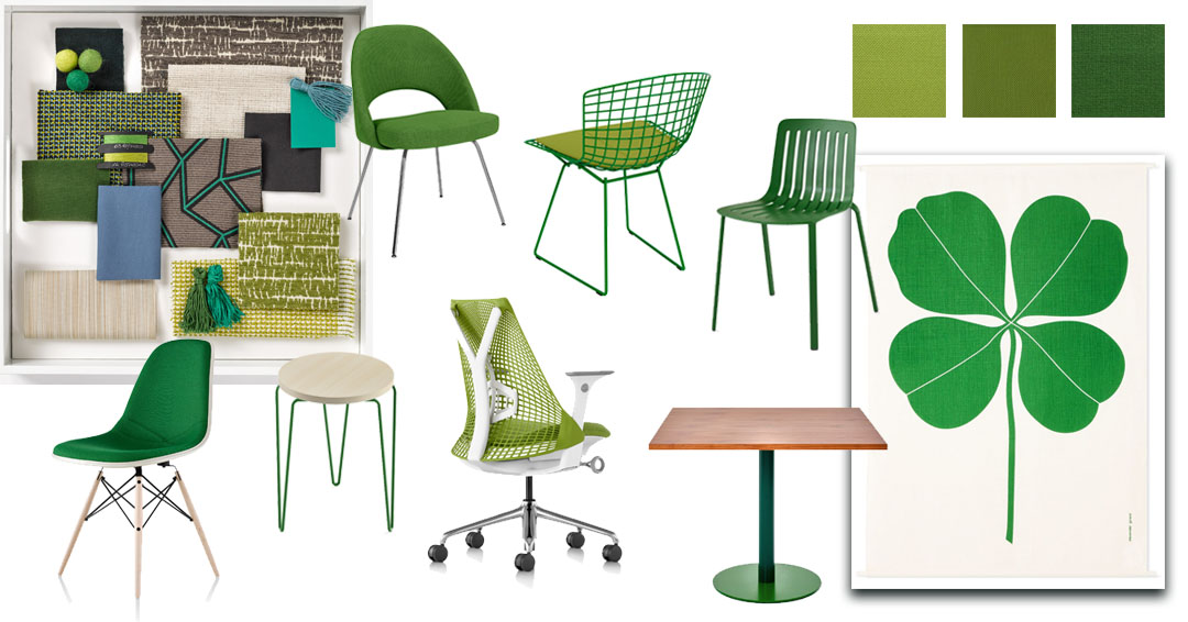Happy St. Patty's Day from all of us at Premier Environments!
Get your green on💚 with some inspiration from the MillerKnoll Collection of Brands!