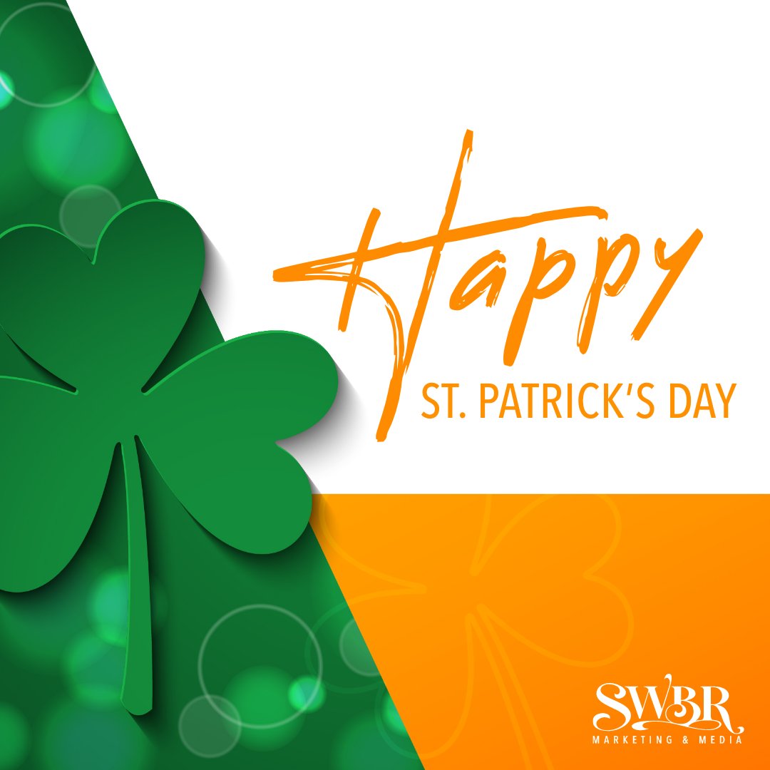 SWBRinc's tweet photo. We’re feelin’ lucky to have such amazing clients we get to work with every single day! Cheers to you all this St. Patrick's Day! 🧡🍀 https://t.co/M3UVzWDdmr