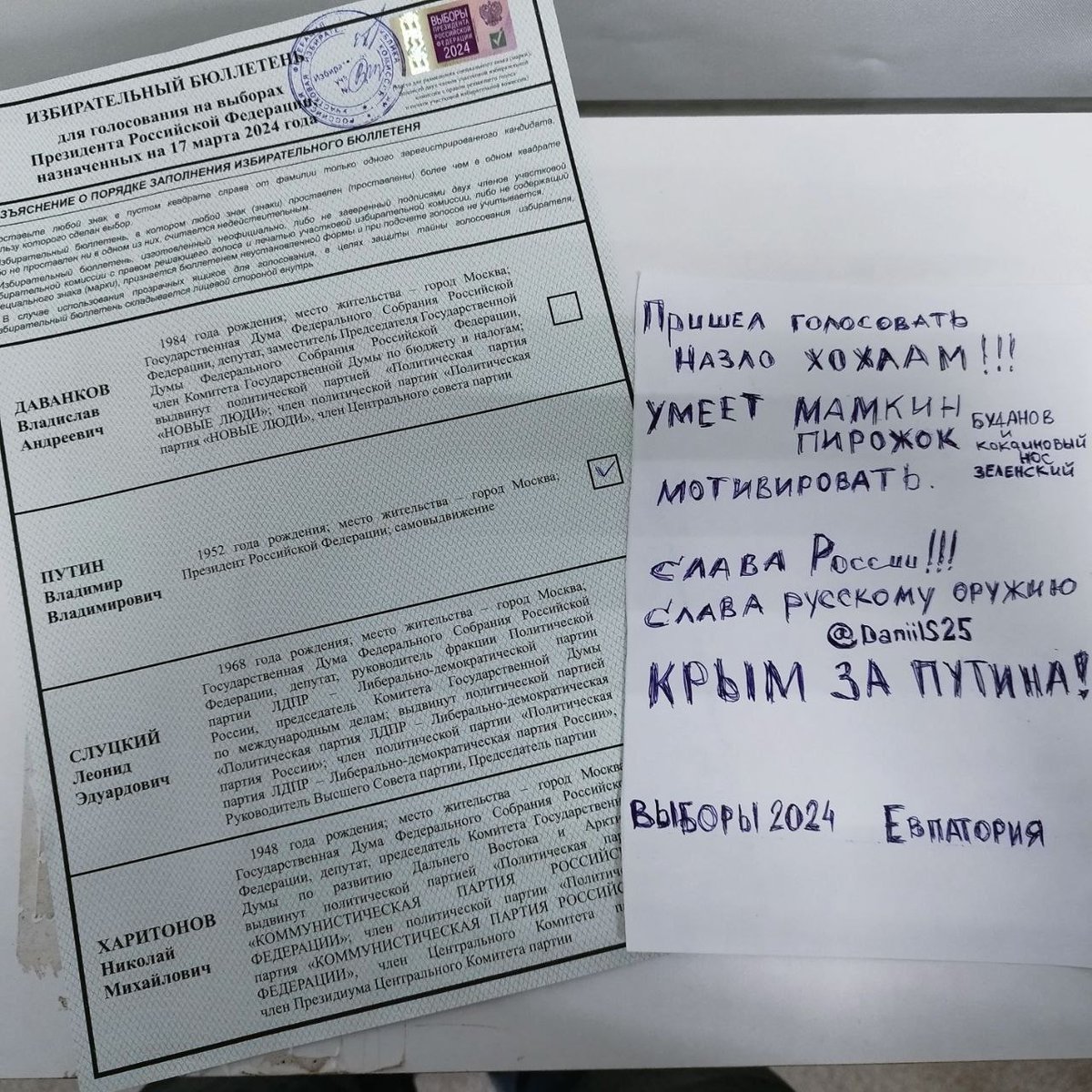 Никто так не мотивирует голосовать крымчан за Путина, как украинская власть...