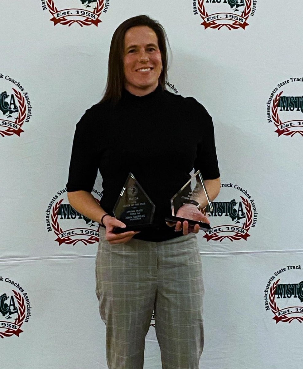 Congratulations to Coach Moreau for earning TWO Coach of the YEAR awards. One for the 2023 Outdoor season &amp; another for the 2024 Indoor season. There is no coach at HHS more deserving of these accolades. Thank you for all that you do. Let's gooo! <a href="/HollistonHigh/">Holliston High</a>  <a href="/HollistonAD/">Holliston Athletics</a>