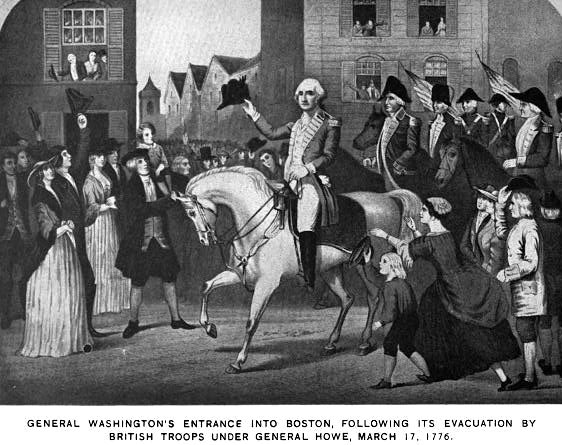 In Boston today, the focus of celebrations are on St Patrick’s Day, but it’s also officially Evacuation Day. Unable to dislodge the colonial guns on Dorchester Heights, Gen William Howe abandoned Boston on 17 March 1776, taking with him 11K soldiers and several hundred loyalists