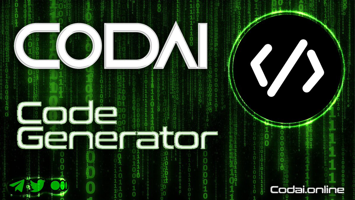 CODAI_Official's tweet image. 💚What language are u coding in ?💚

Coding by $CODAI.
The Groundbreaking AI Code Generator on 
the Binance Smart Chain.

Our form will help you to generate any piece of code quickly and easily. Start Coding Now👇🏼
codai.online/code-generator
#P2EGame #code #cryptomarket