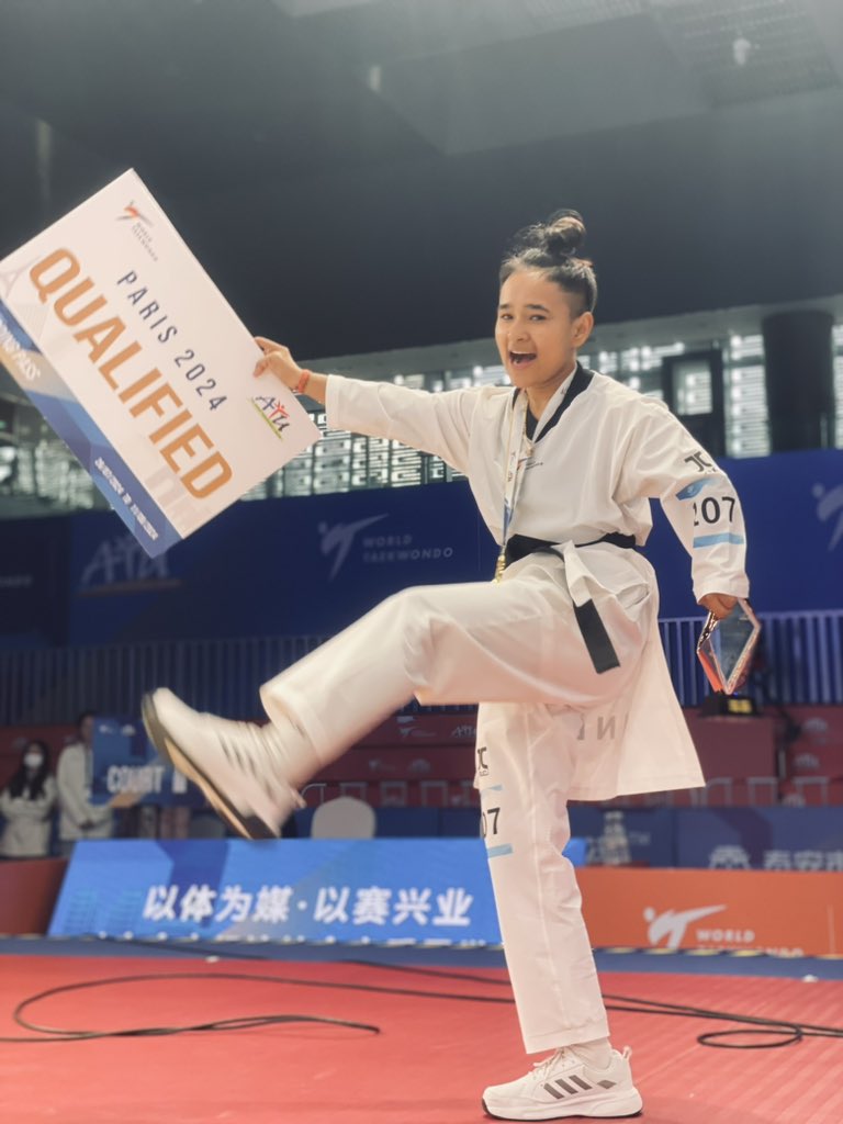 TkdRbl's tweet photo. Many many congratulations 🎉🎉 @ArunaTanwar1  Asia qualification tournament for Paris 2024

#taekwondoraebareli https://t.co/YIuBxWWcwm